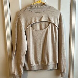 Anthropologie  cut out sweatshirt